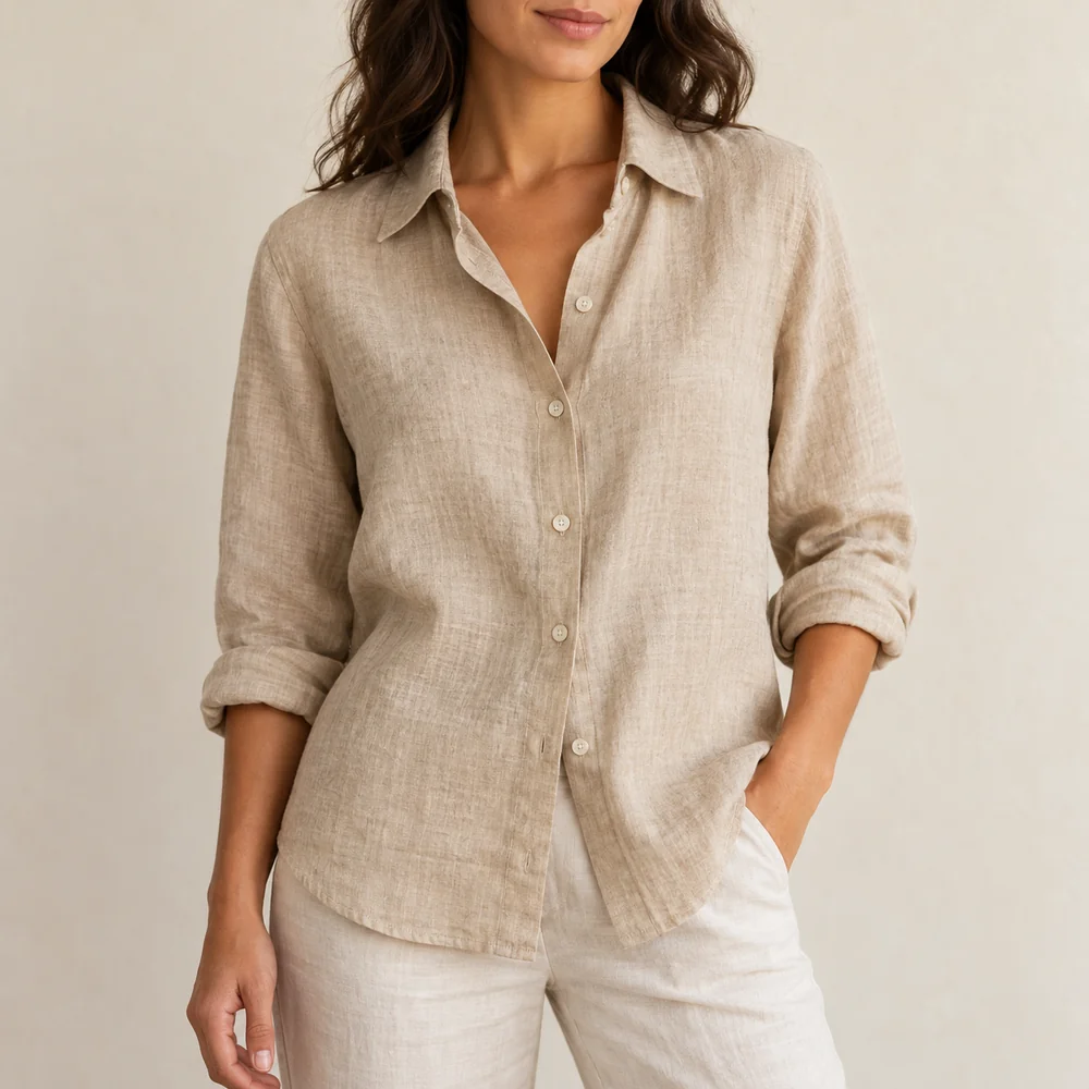 Camisa de Linho Areia